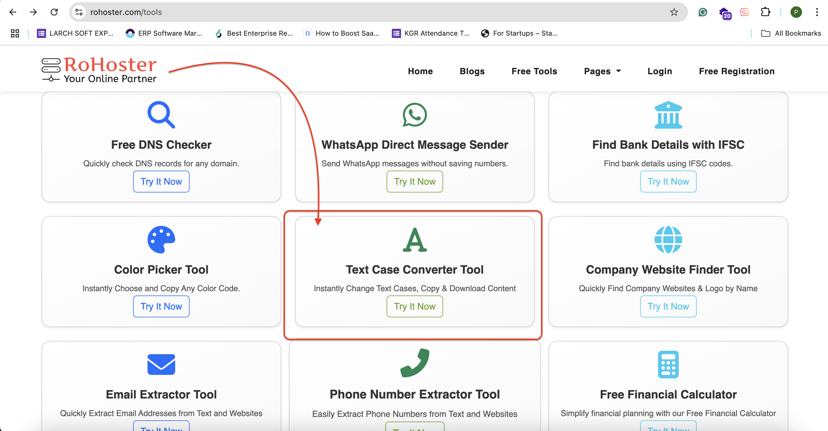 How to Use the Text Case Converter Tool by RoHoster