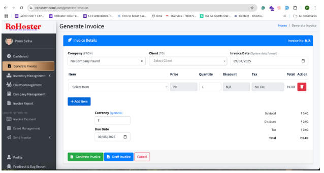 How to Use RoHoster Billing Software – Complete Guide: Free, Fast & Easy Online Invoicing Software