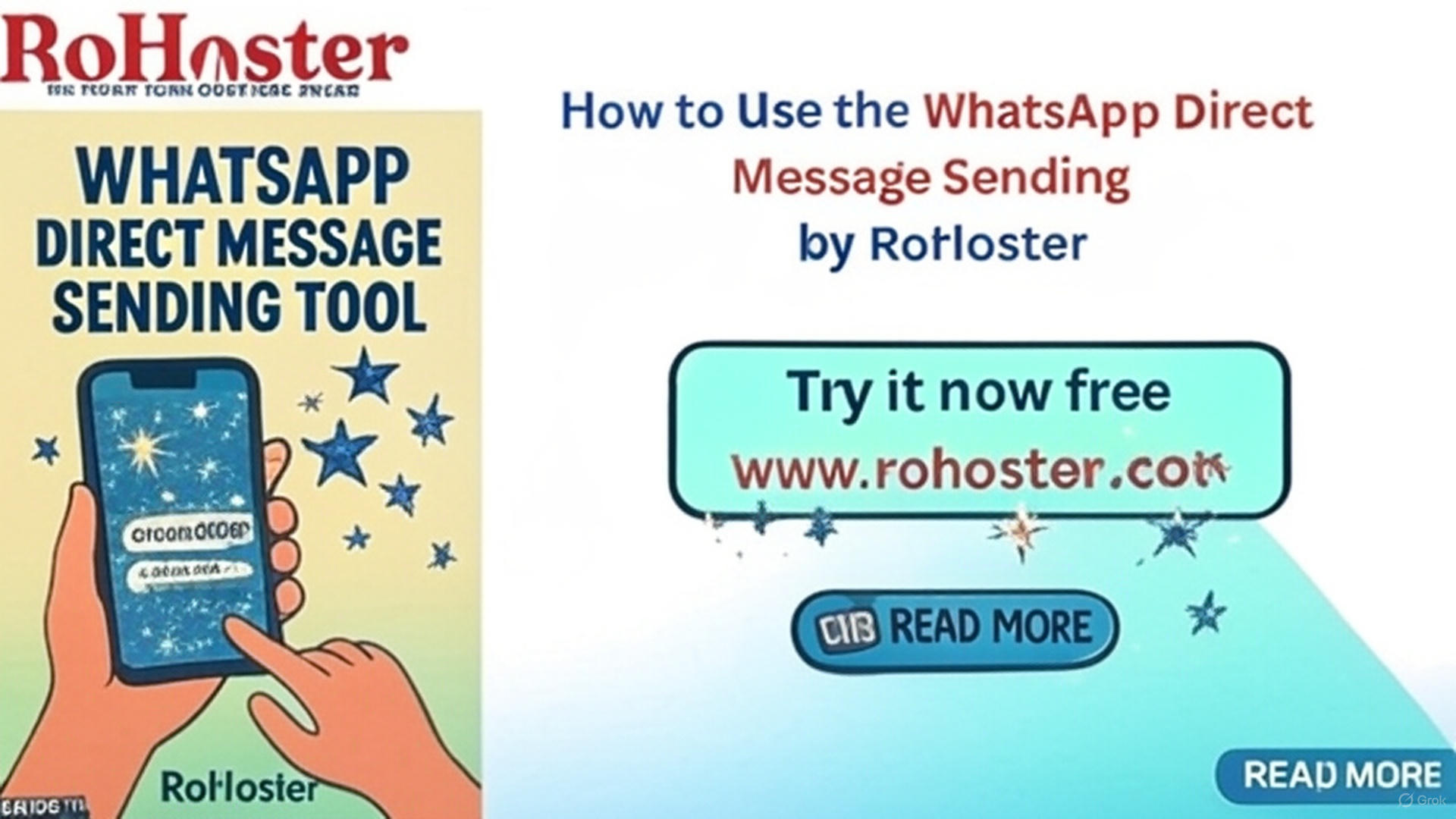How to Use the WhatsApp Direct Message Sending Tool of RoHoster
