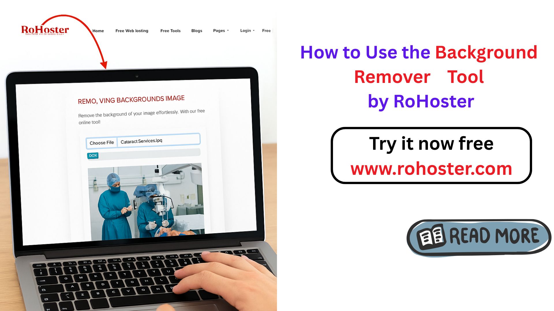 How to Use the Background Remover Tool by RoHoster