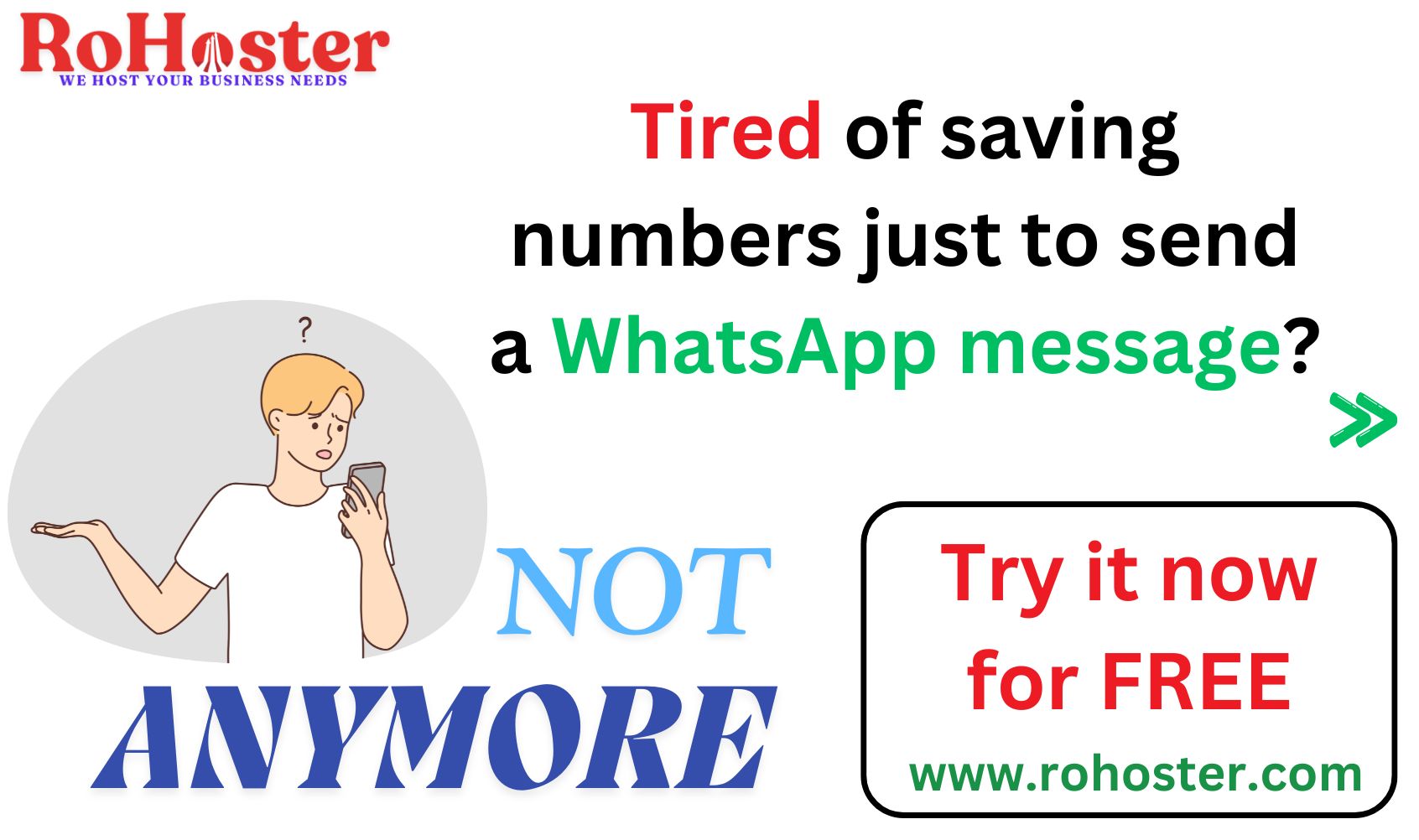 How to Use the WhatsApp Direct Message Sending Tool of RoHoster